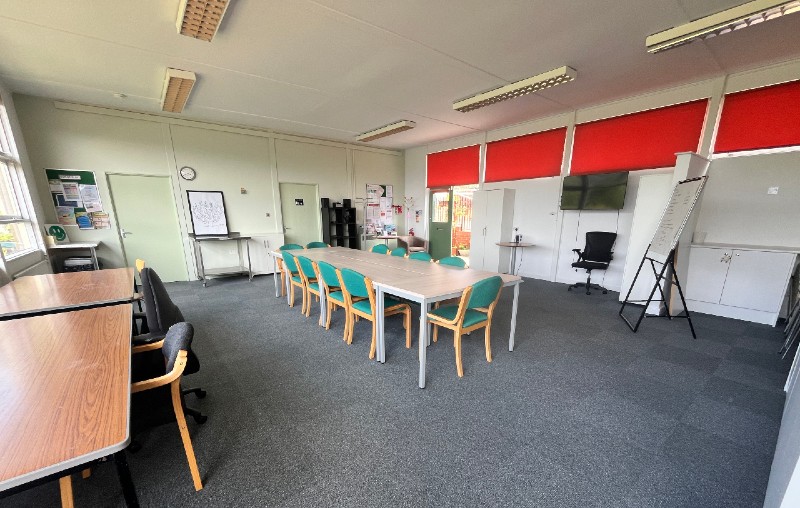 Meeting room with chairs and tables