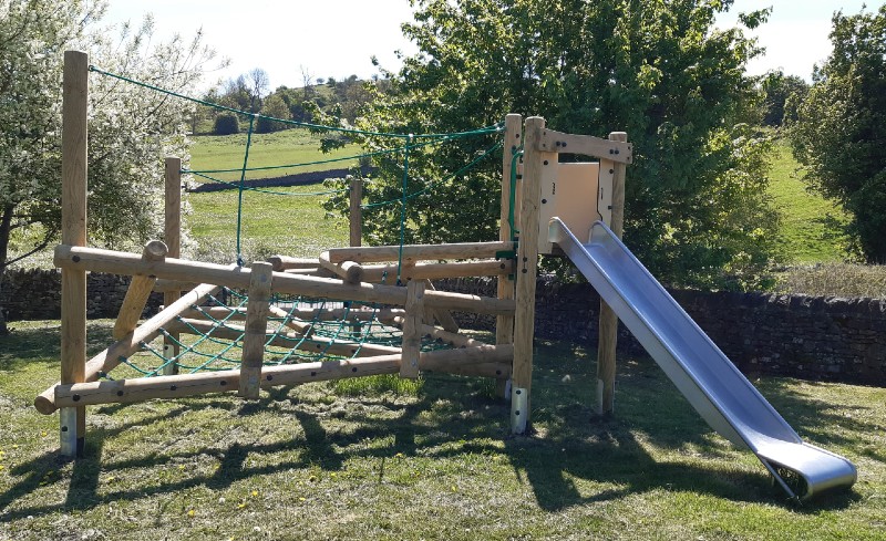 Play equipment at childrens playground