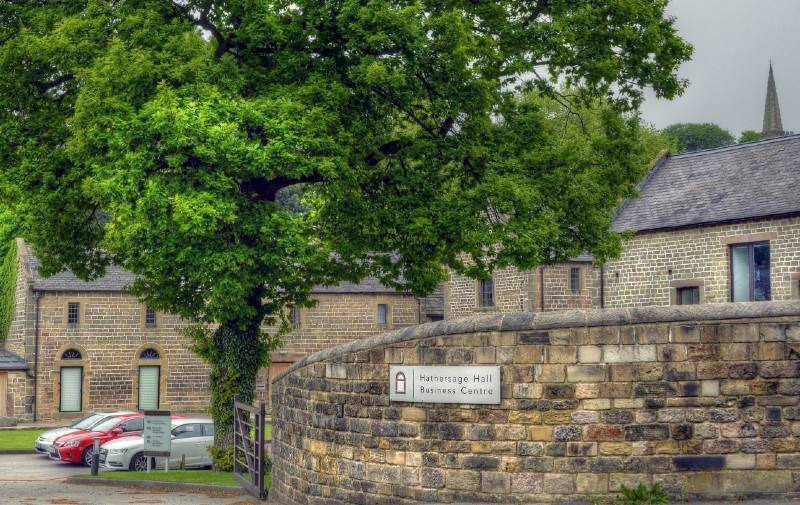 entrance to Hathersage Hall Business Centre