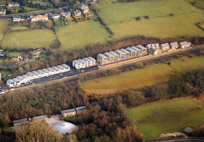 Aerial view of Hathersage Park