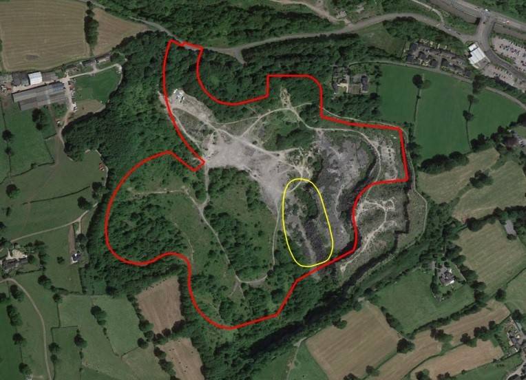 Plan of Halldale Quarry site